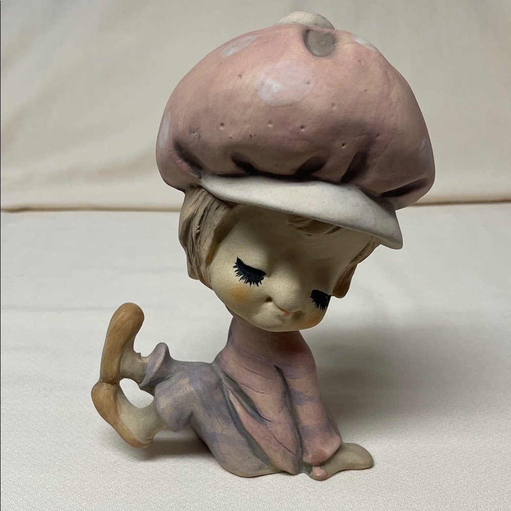 MCM Vintage UCTCI Japan Pink and Tan Figurine